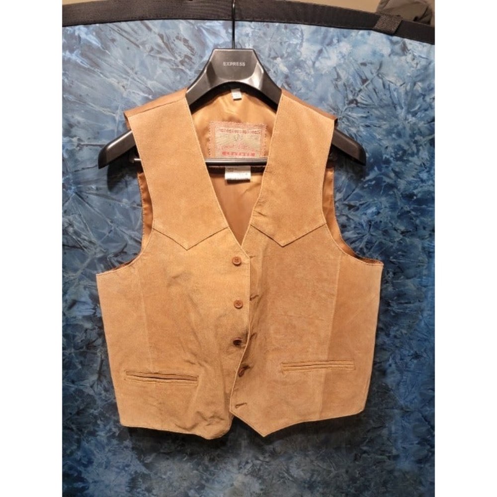 Tan Permit Platinum Genuine Leather Vest